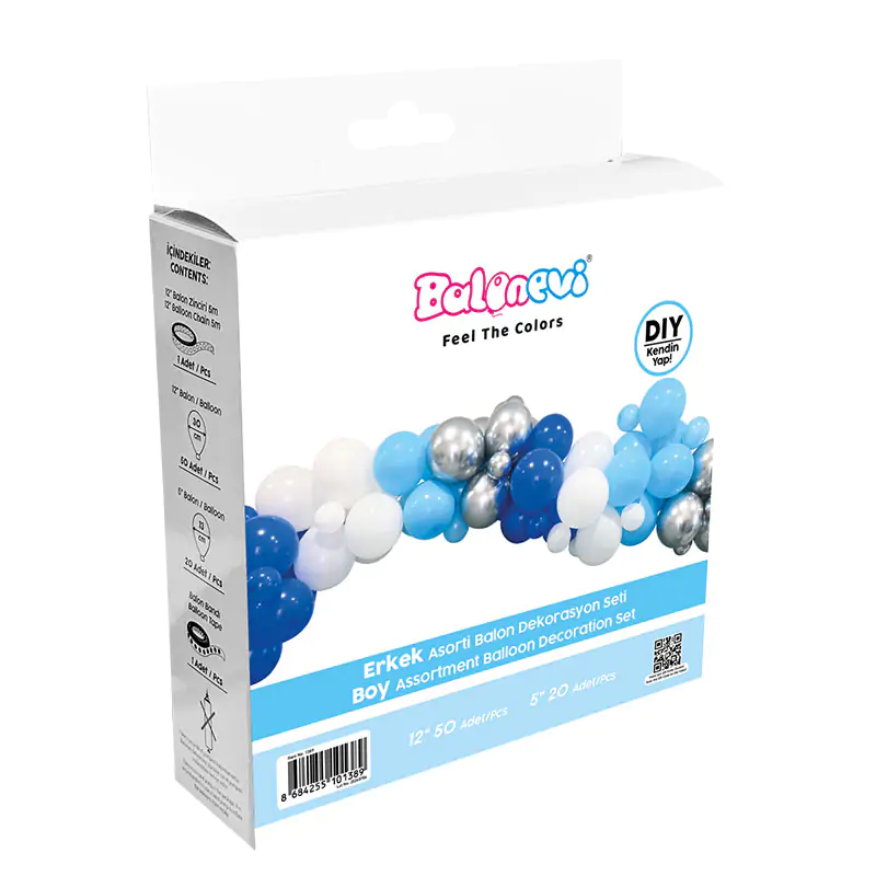 Boy Assortment Balloon Decoration Set