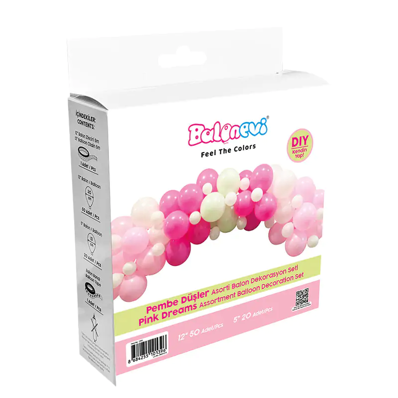 Pink Dreams Assortment Balloon Decoration Set