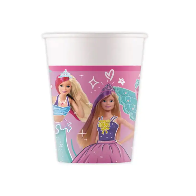 Barbie Fantasy Plastic Cups 8 PCS