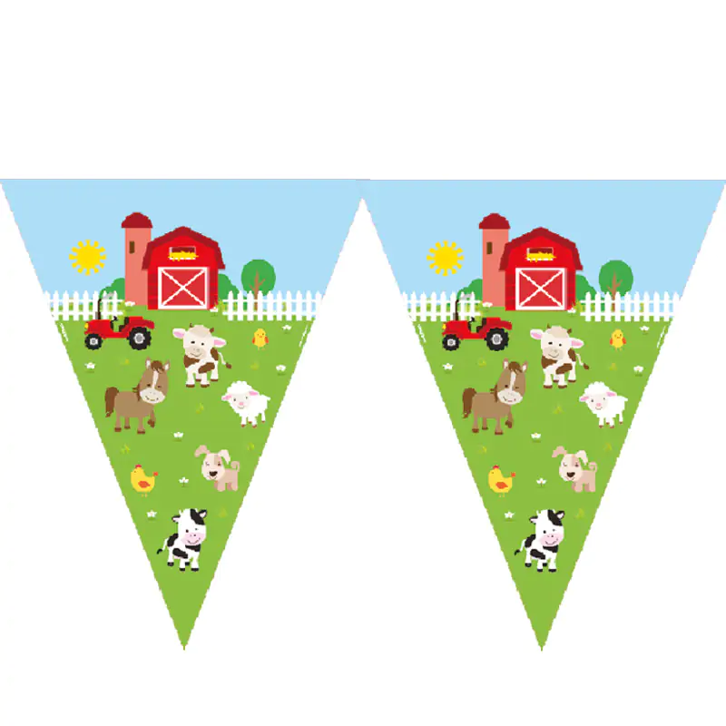 Farm Animals Flag Banner
