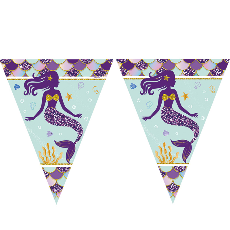 Shining Mermaid Letter Banner (2,90 m)