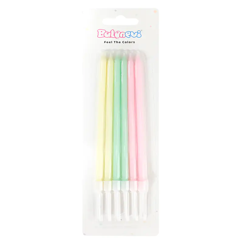 Makaron Karışık Mum 6'lı