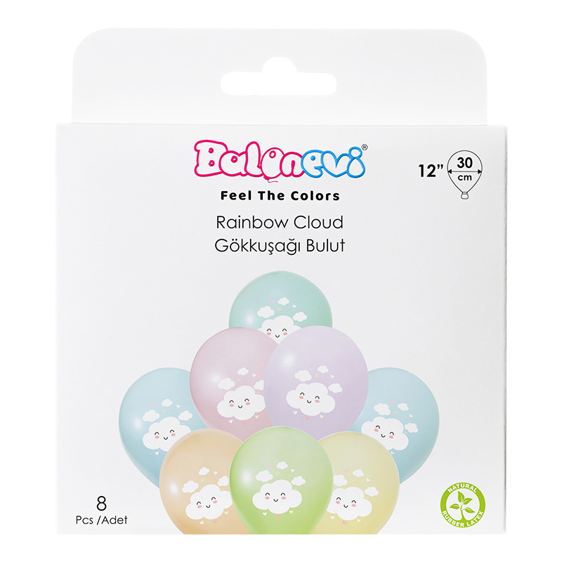 Rainbow Cloud 12" Balloon Set