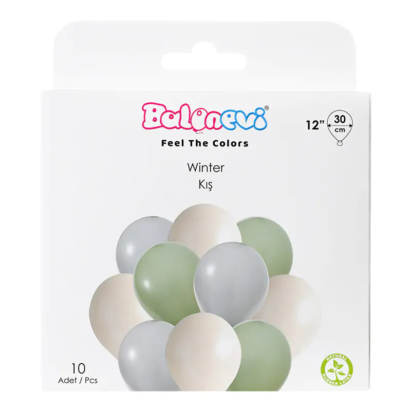 Winter 12" Balloon Set