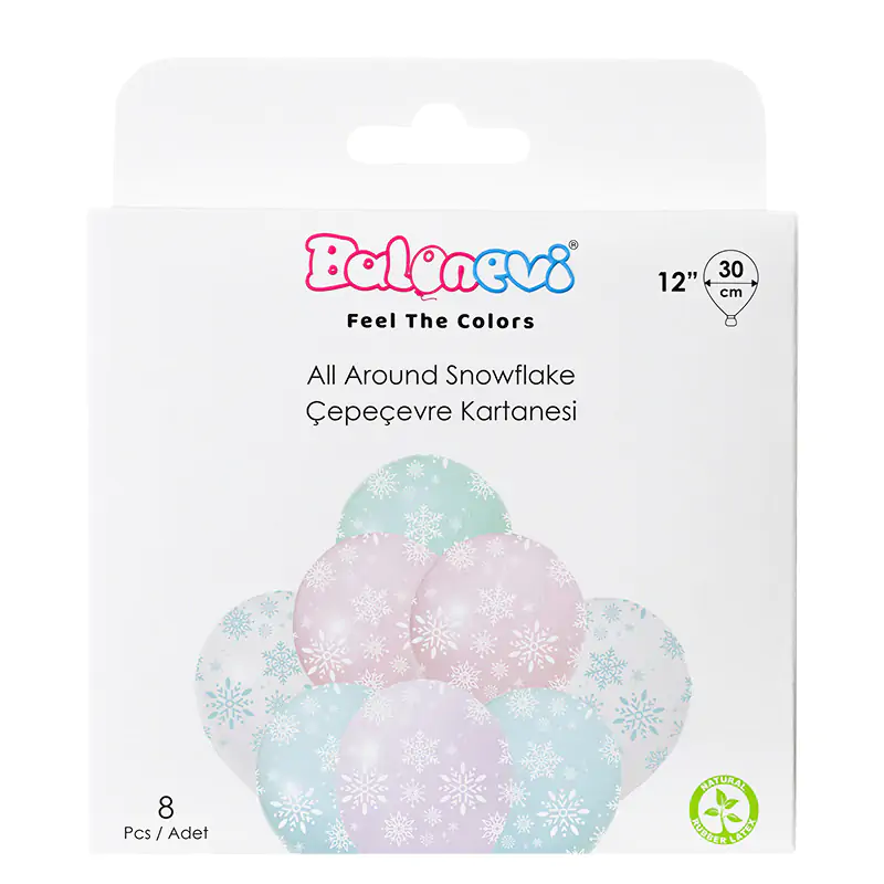 All Around Snowflake 12" Balloon Set