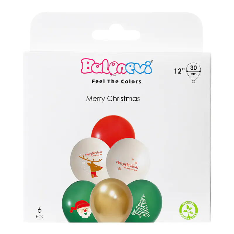 Merry Christmas 12" Balloon Set