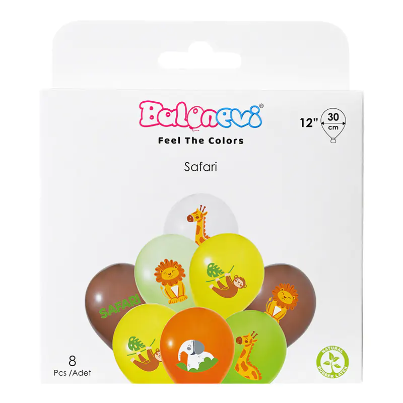 Safari 12" Balloon Set