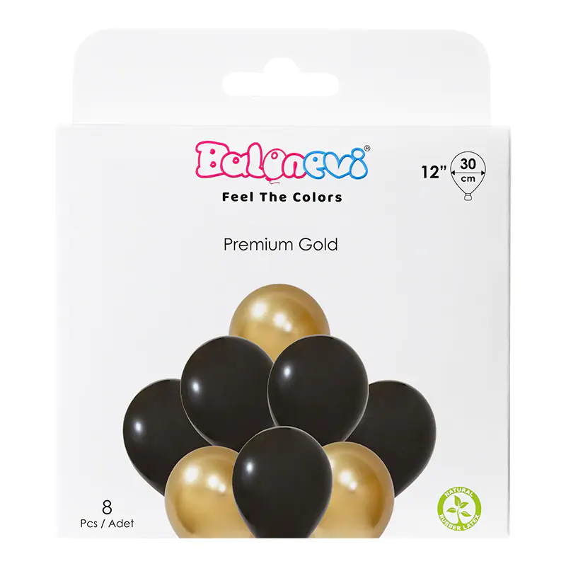 Premium Gold 12" Balloon Set