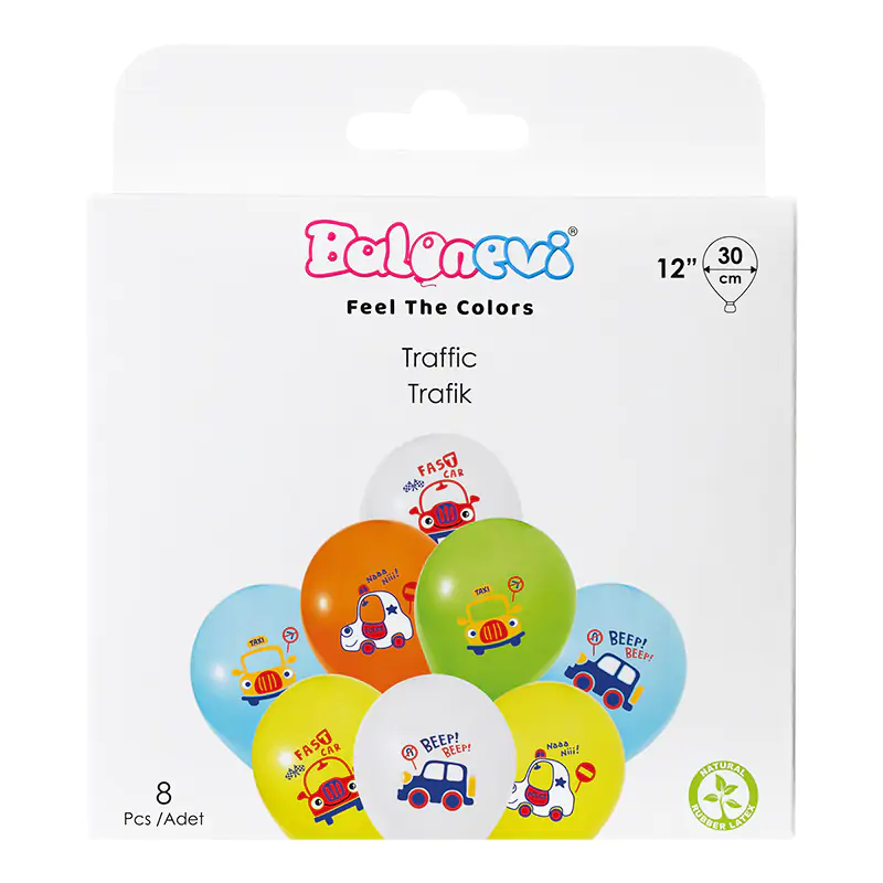 Traffic 12" Balloon Set