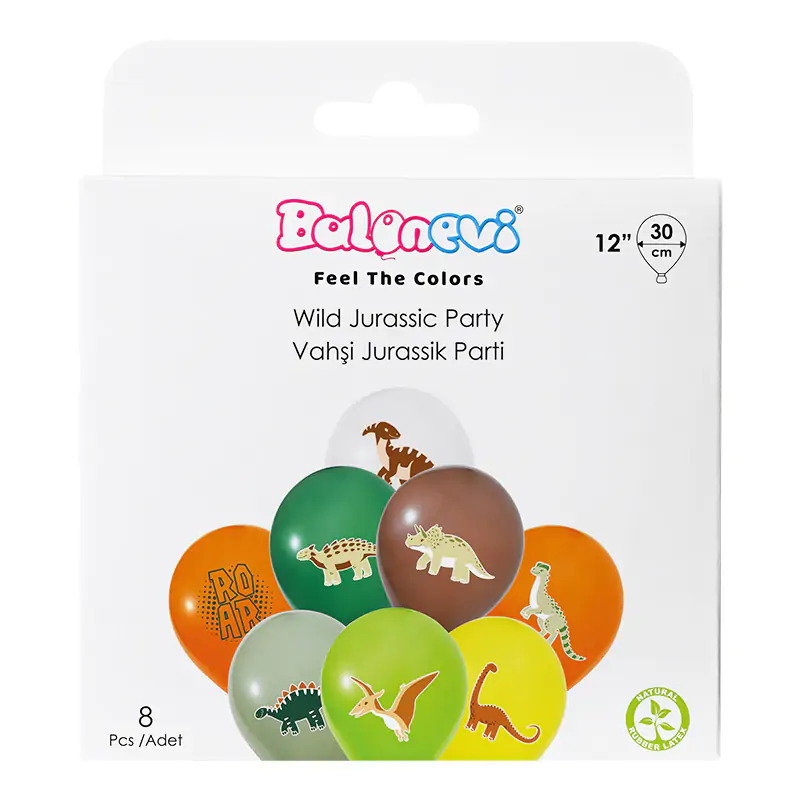 Wild Jurassic 12" Balloon Set