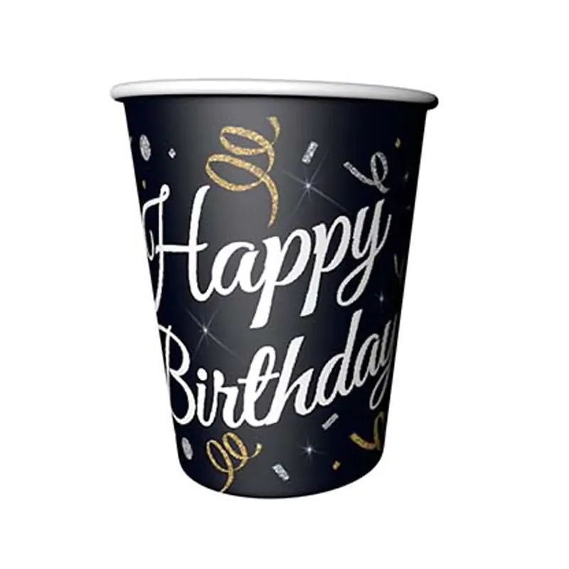 Sparkling Confetti Glass 23 cm (8 pcs)