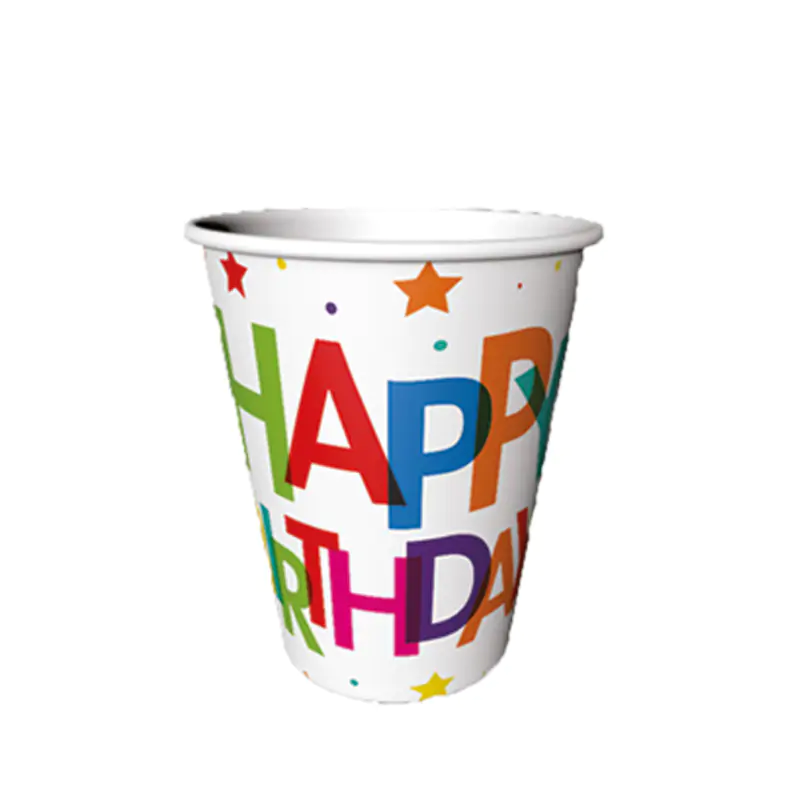 Superstar Birthday Paper Cup 8 PCS