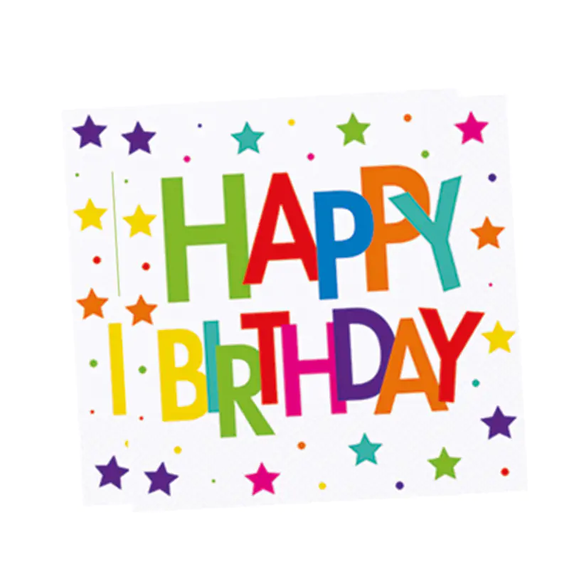 Superstar Birthday Paper Napkin (33x33 cm)