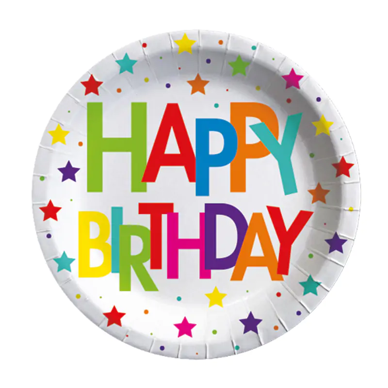 Superstar Birthday Paper Plate 8 PCS
